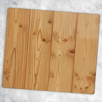 Kuchyňské prkénko Tvrzené Multifunkční Dekorativní Skleněné Prkénko Velké Hnědé Desky 60x52