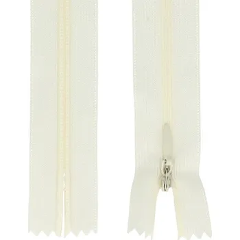 Zip Skrytý zip smetanové barvy 18cm I-3W0-18-103