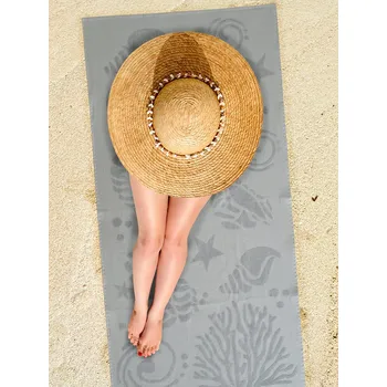 Plážová podložka B.E.S. - Petrovice, s.r.o. Plážová osuška velur 70 x 140 cm - Mušle (K-19075)