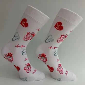 Trepon bavlněné ponožky Kardio bílá/červená vel. 42-46