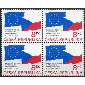 Poštovní známka Česká pošta (1995) č. 63 ** (4-bl) - Česko - Dohoda o přidružení - VV - bez tisku černošedé barvy
