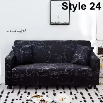 Napínací potah Elastický strečový potah na pohovku či křeslo Varianta: Styl 24, Rozměry (cm): 1místná pohovka/křeslo 90 - 140 cm