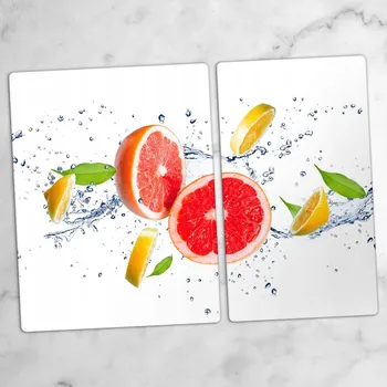 Obraz Skleněné Dekorativní Desky Na Servírování Jednohubek Grapefruity 40x52 cm a 30x52 cm
