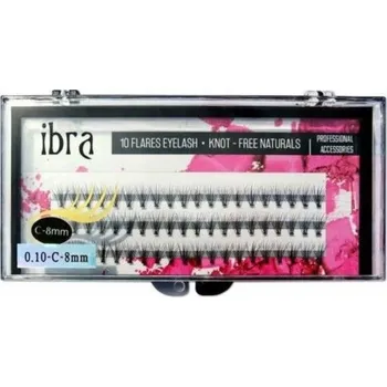 Péče o řasy a obočí Ibra Trsy umělých řas 0,10 C 8 mm