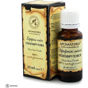 AROMATIKA Grapefruitový olej, 100% přírodní, Aromatika, 20 ml