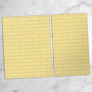 Obraz Skleněné Dekorativní Desky Na Servírování Jednohubek Žlutá Cihla 40x52 a 30x52