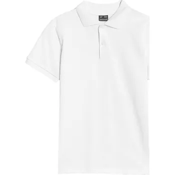 Dívčí tričko Polokošile 4F bílé bavlněné s knoflíky velikost 146 unisex
