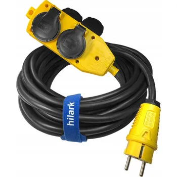 Napájecí kabel Prodlužovací Kabel H07RN-F 3x1,5 OnPD 3m ŽLUTÁ ZÁSTRČKA A ROZBOČKA 4x230V