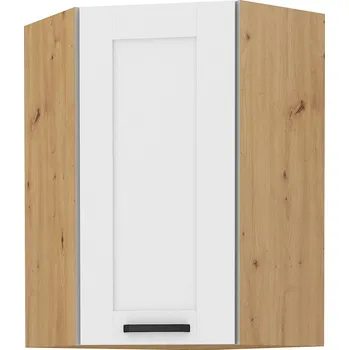 Kuchyňská skříňka Horní rohová skříňka LUNA BÍLÁ / DUB ARTISAN 60x60 GN-90 1F