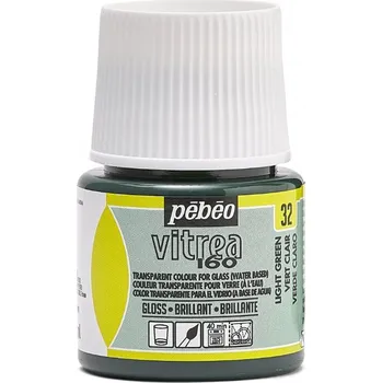 Výtvarná barva Vypalovací barva na sklo Pébéo Vitrea 160 45 ml - 32 Light Green