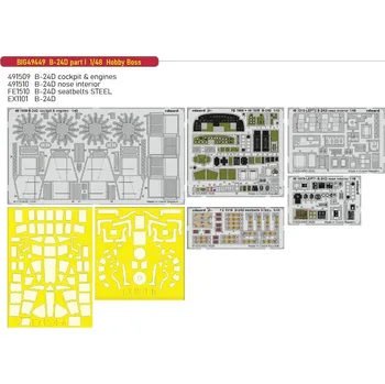 Plastikový model Eduard 1/48 B-24D part I (HOBBY BOSS)