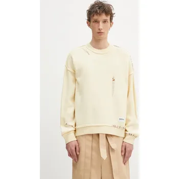 Pánský svetr Svetr z vlněné směsi NEIGHBORHOOD Savage Crewneck Sweater pánský, žlutá barva, 242FUNH.KNM01, M, 10X