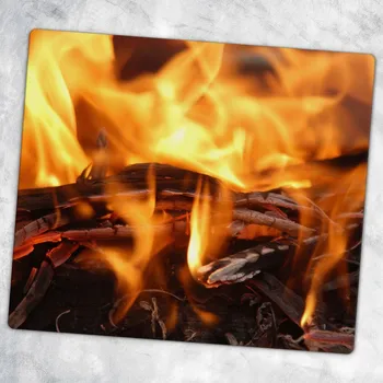 Obraz Multifunkční Dekorační Skleněná Deska do Kuchyně Ohniště 60x52