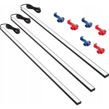 Osvětlení interiéru vozidel LED OSVĚTLENÍ DO AUTA, KABINY, NÁKLADOVÉHO PROSTORU DODÁVKY 3x25CM 24V