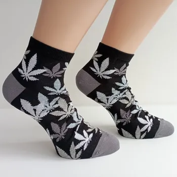 Pánské ponožky Trepon pánské nízké ponožky Cannabis černá vel. 42-46