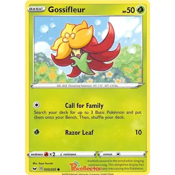 Sběratelská karetní hra Gossifleur 020/202 - Sword & Shield Typ karty: Reverse Holo