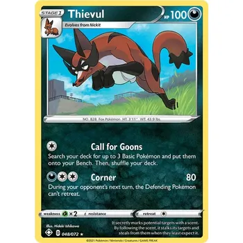 Karetní hra Thievul 048/072 - Shining Fates Typ karty: Reverse Holo