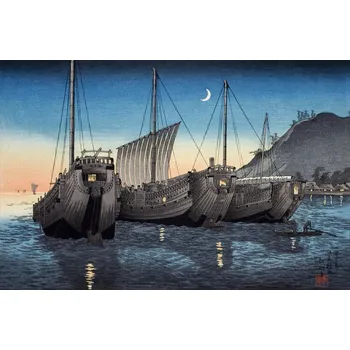 Plakát Plakát, Obraz - Junks in Inatori Bay, Izu (1926), Hiroaki Takahashi