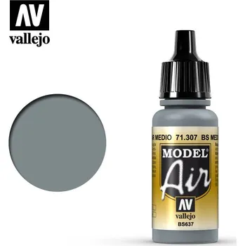 Modelářská barva Vallejo Model Air: BS Medium Sea Grey 17ml - airbrush barva na modely