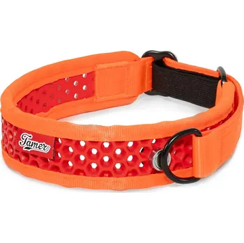 Obojek pro psa Tamer Polostahovací obojek SOFTY | oranžovo - červený Rozměr polostah: 3,8 cm, 42 - 52 cm