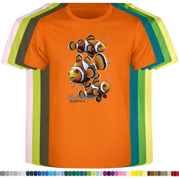 detske-levne-bavlnene-tricko-potisk-rybicky-klauni Barva: Orange - oranžová, Dětská bavlněná trička JHK: S