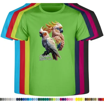 Dívčí tričko detske-levne-bavlnene-tricko-potisk-kakadu-bily Barva: Lime - limetková, Dětská bavlněná trička JHK: S