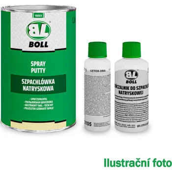 Karosářský tmel BOLL Nástřikový tmel polyesterový tmel 1150 g / tvrdidlo 50ml / ředidlo 80 ml, 002022