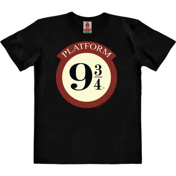 Dětské tričko Harry Potter: Nástupiště 9 3/4 (výška 140-152 cm) černá bavlna