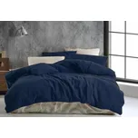 Mušelínové povlečení tmavě modré