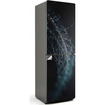 Fototapeta Samolepicí Bubble Free na ledničku Abstraktní linie a bublinky