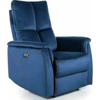 Křeslo Polohovací křeslo Neptun Velvet tmavě modré