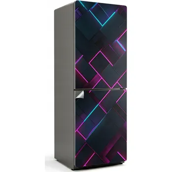 Fototapeta Originální ozdoba na lednici - samolepka s futuristickým geometrickým vzorem