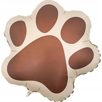 Balónek FÓLIOVÝ BALÓNEK TLAPKA DEKORACE NAROZENINY HNĚDÁ TLAPA