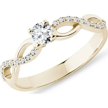 Prsten Zásnubní diamantový prsten KLENOTA