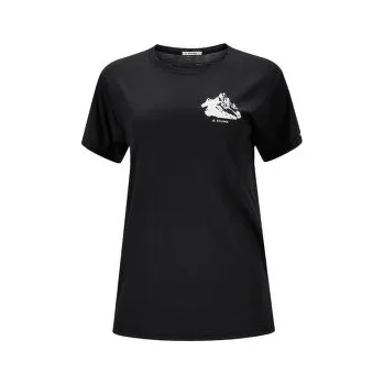 Dámské tričko Aclima LightWool Tee Mountain Women Jet Black černá S
