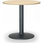 Konferenční stolek ZEUS II, průměr 60 cm, černá podnož, bříza 105880073