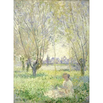 Plakát Plakát, Obraz - Woman Seated under the Willows (1880), Claude Monet
