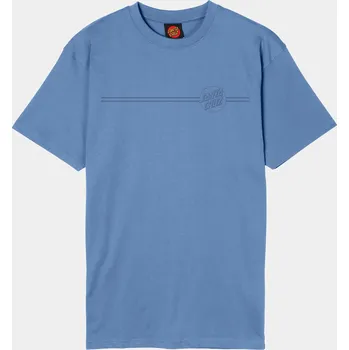 Pánské tričko Santa Cruz Triko Santa Cruz, Tonal Opus Dot Stripe T-shirt azure blue 2025 Velikost: XXL
