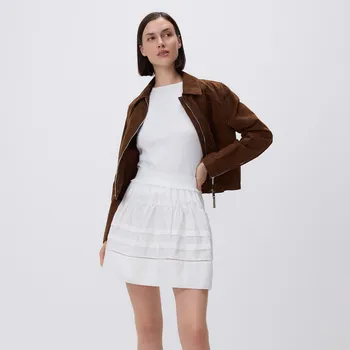 Dámská sukně Reserved - Bavlněná minisukně - bílá - 906GX-00X - 906GX-00X-L