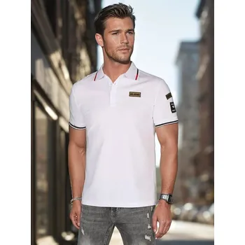 Pánské tričko Pánské polo triko DSTREET BÍLÁ M