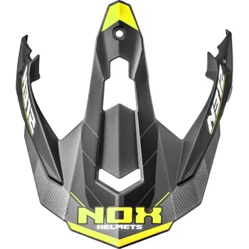 Příslušenství k helmě na motorku kšilt pro přilby N312 VAPOR, NOX (černá matná, žlutá)