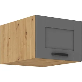 Kuchyňská skříňka Horní nadstavbová skříňka LUNA DUSTGREY / DUB ARTISAN 50 NAGU-36 1F
