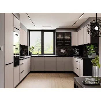 Kuchyňská linka Kuchyňská linka ARONA ČERNÝ MAT / KAŠMÍR II