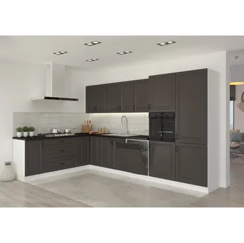 Kuchyňská linka Kuchyňská linka STILO GRAFIT / BÍLÝ MAT VI