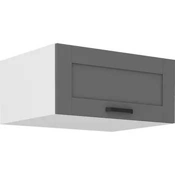 Kuchyňská skříňka Horní nadstavbová skříňka LUNA DUSTGREY / BÍLÝ MAT 80 NAGU-36 1F