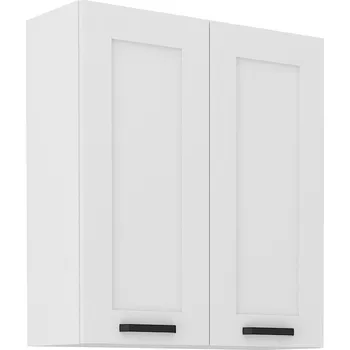 Kuchyňská skříňka Horní dveřová skříňka LUNA BÍLÁ / BÍLÝ MAT 80 G-90 2F