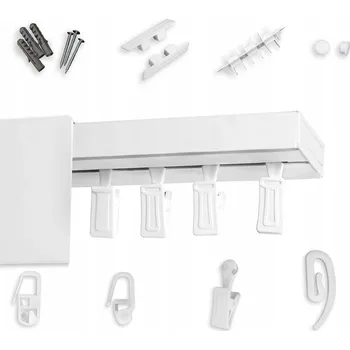 Garnýž Jednokolejnicová PVC stropní lišta s krytem 9 Cm, délka 120 cm