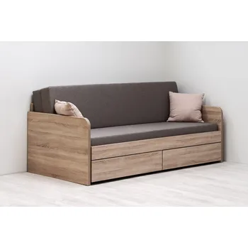 Ložnice BMB Tandem Arco rozkládací postel s područkami Dekor: Akát, Rozměr: 90/180 x 200 cm