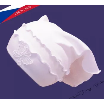 Kojenecké oblečení ROCKINO Dívčí, elastický šátek motýlek, bílý Varianta: 46cm