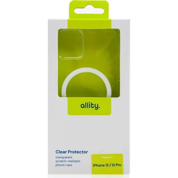 Pouzdro na mobilní telefon Kryt ALLITY pro Apple iPhone 12 / 12 Pro - podp. MagSafe - gumový - průhledný